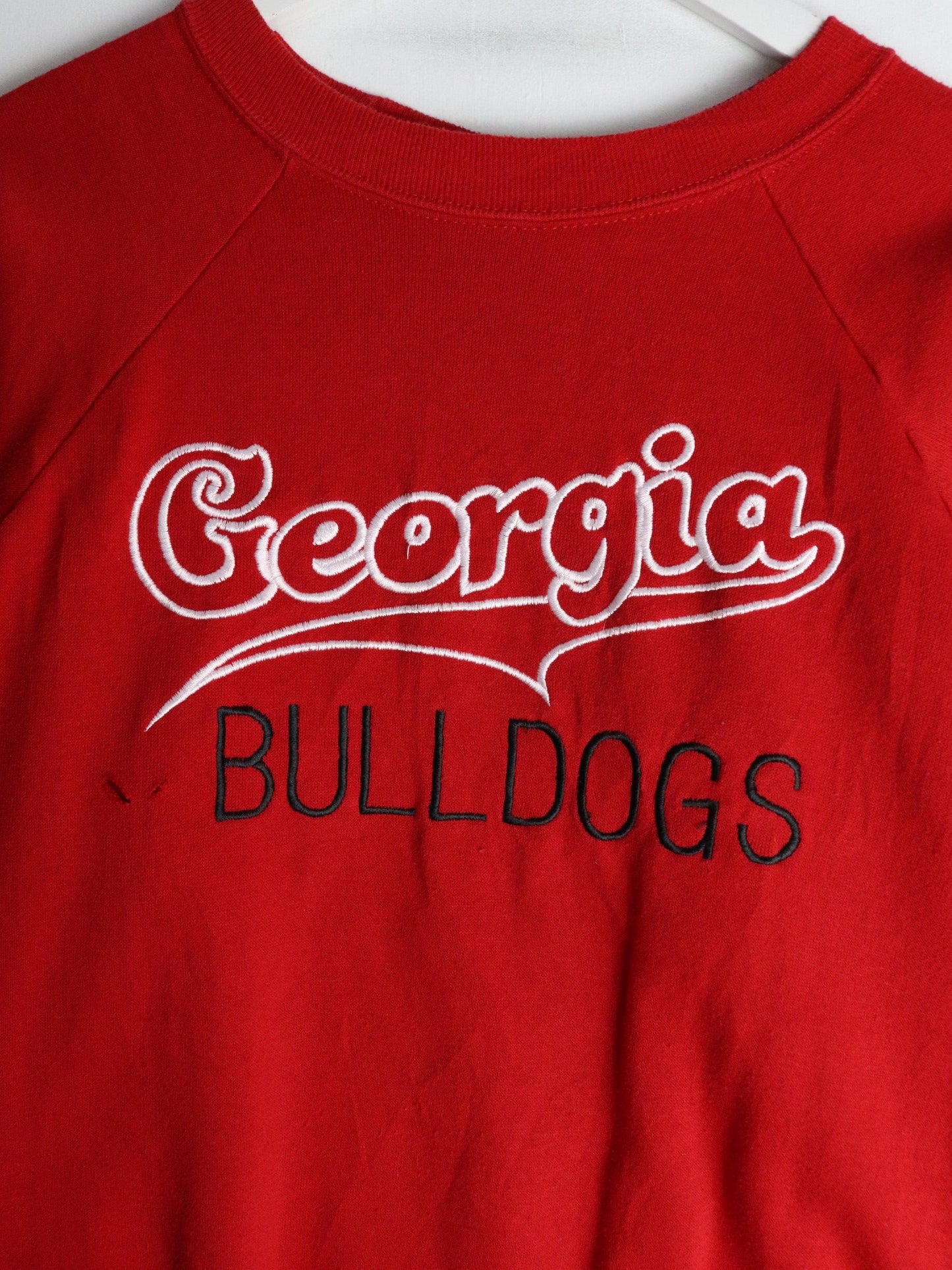 Vintage Georgia Bulldogs Sweatshirt Fits Mens Medium Red College from propervintagecanada