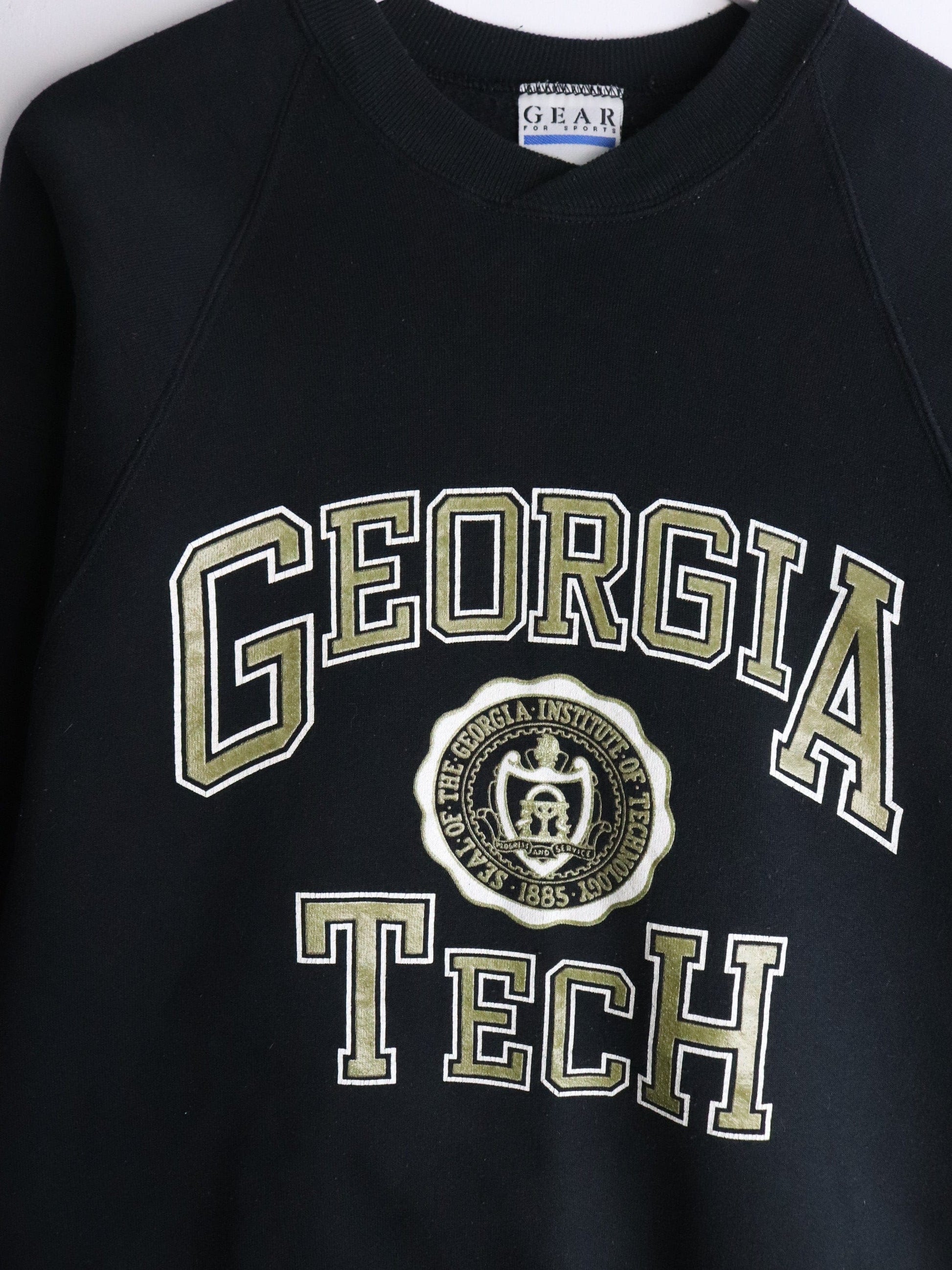 Vintage Georgia Tech Sweatshirt Mens XL Black from propervintagecanada