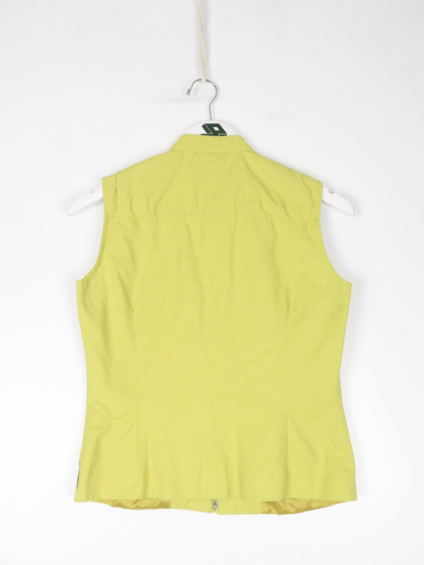 Vintage Gianfranco Ferre Jeans Vest Womens 28 XS/S Yellow Windbreaker from propervintagecanada