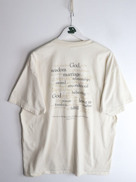 Vintage God T Shirt Mens XL Beige from propervintagecanada