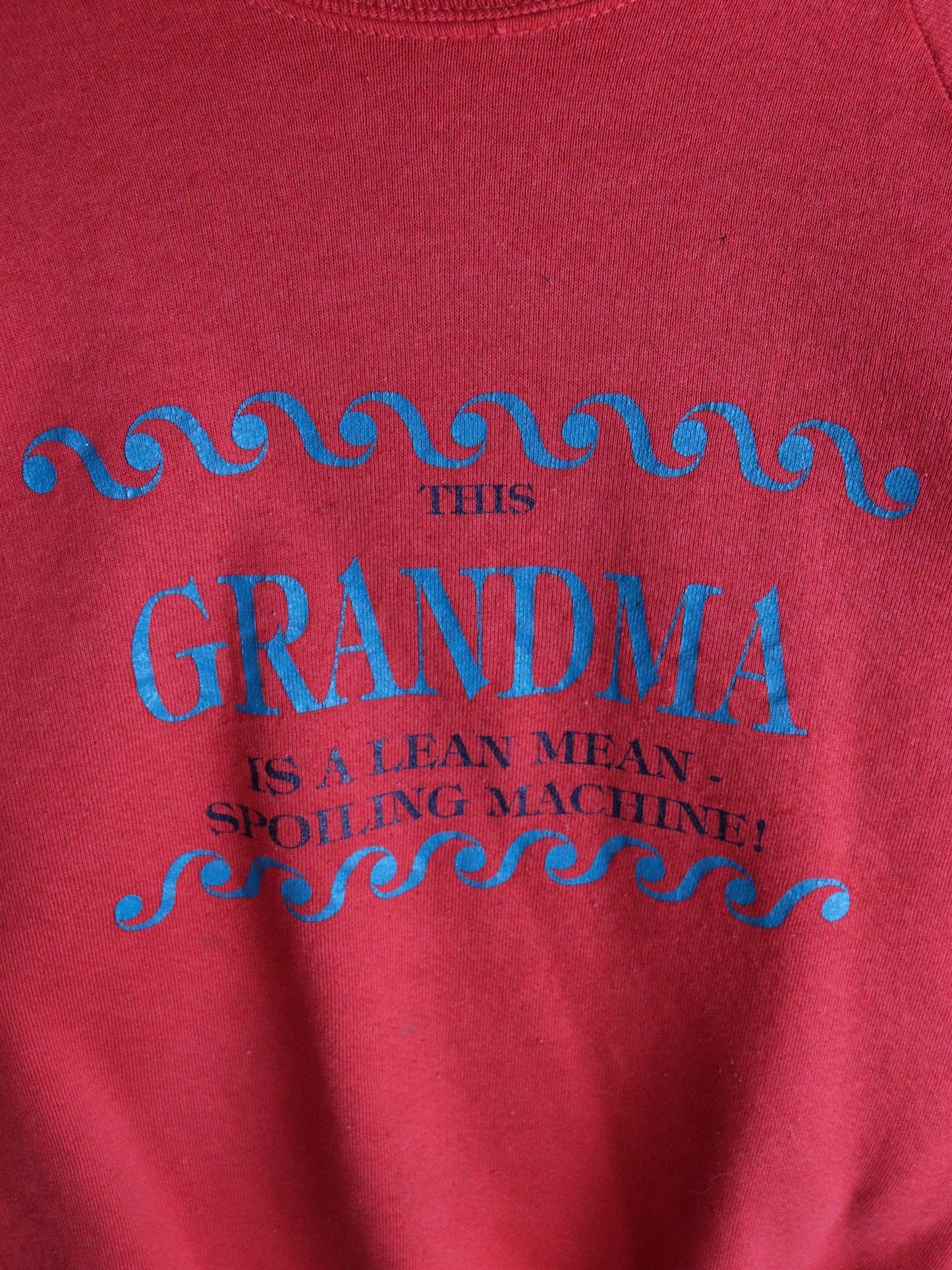 Vintage Grandma Sweatshirt Mens Small Red from propervintagecanada