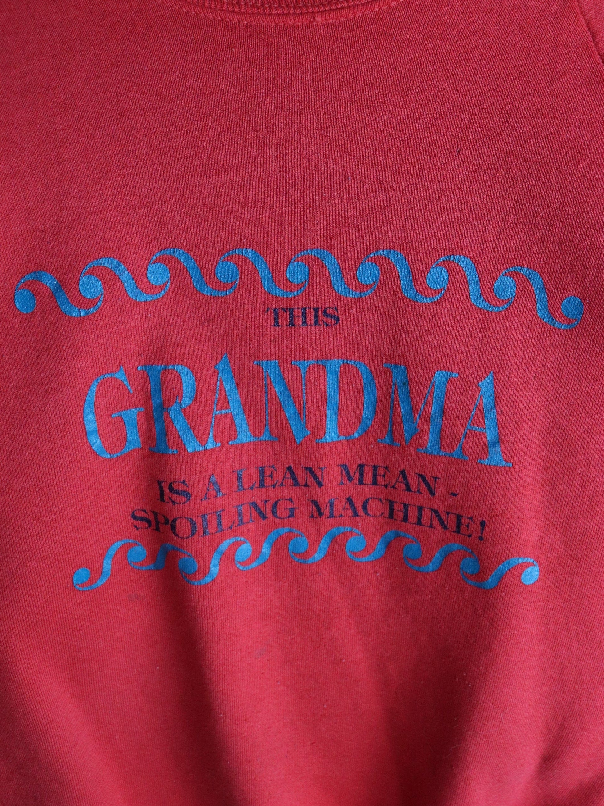 Vintage Grandma Sweatshirt Mens Small Red from propervintagecanada