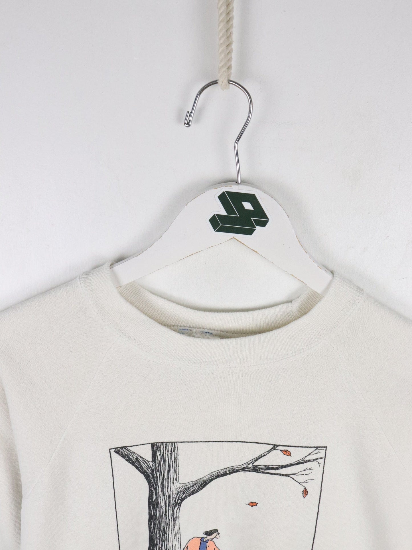 Vintage Grandma Sweatshirt Mens Small White