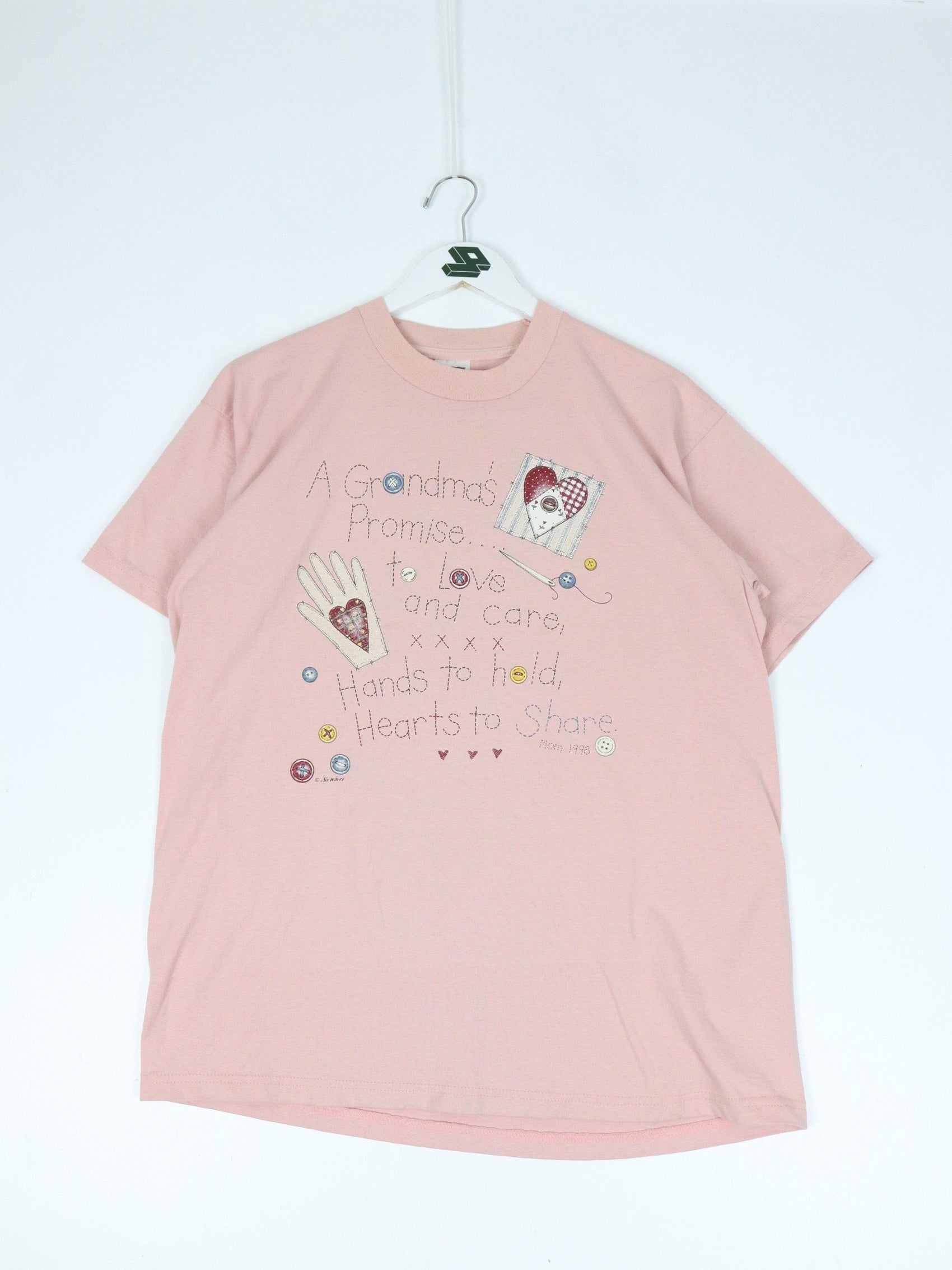 Vintage Grandma T Shirt Mens Large Pink 90s