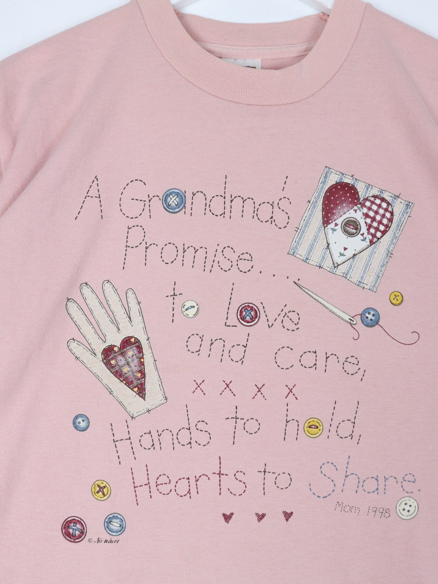 Vintage Grandma T Shirt Mens Large Pink 90s