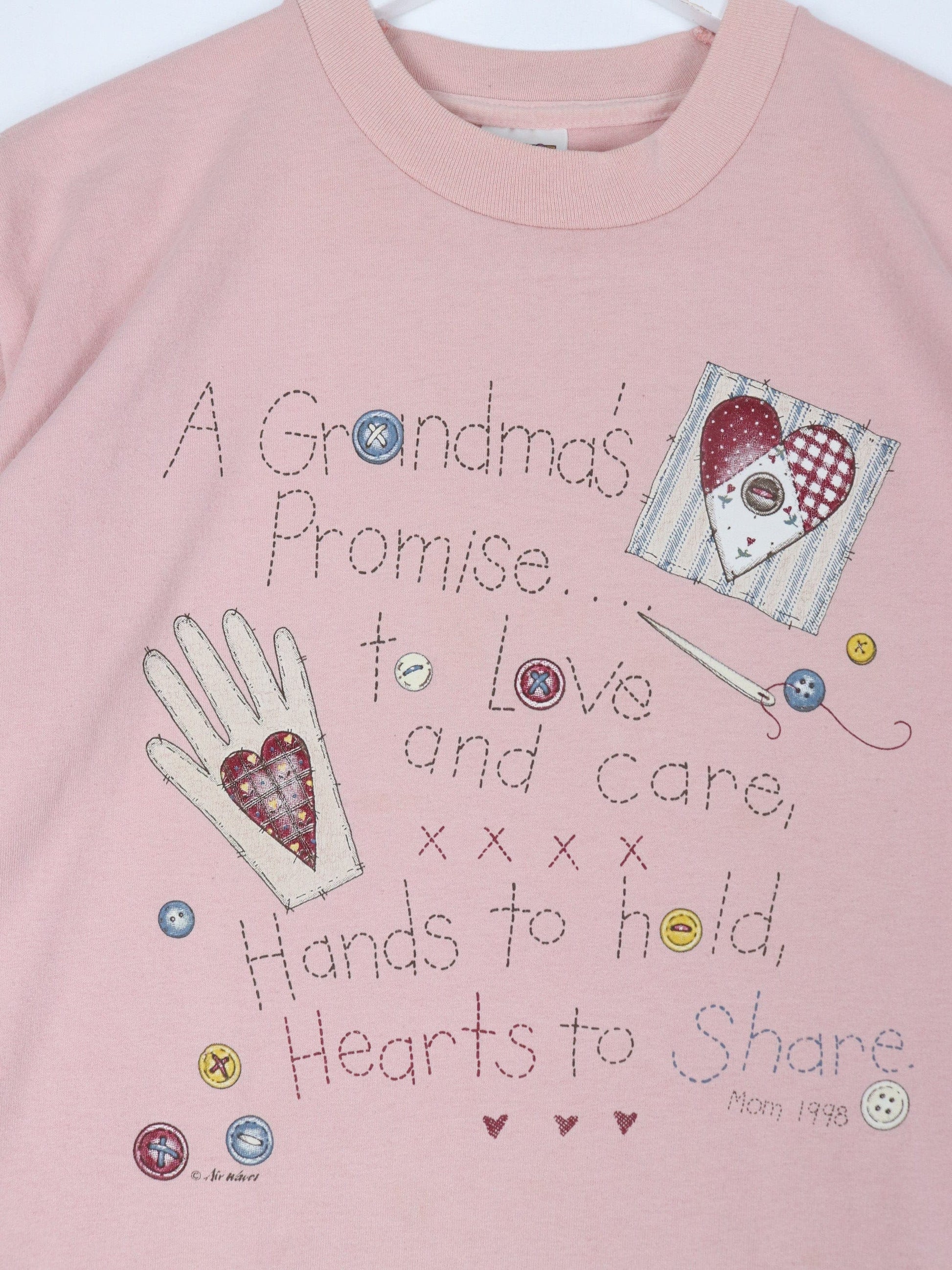 Vintage Grandma T Shirt Mens Large Pink 90s