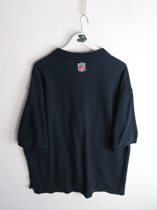 Vintage Green Bay Packers Polo Shirt Mens 2XL Black from propervintagecanada