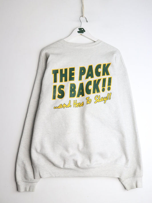 Vintage Green Bay Packers Sweatshirt Mens XL Grey NFL from propervintagecanada