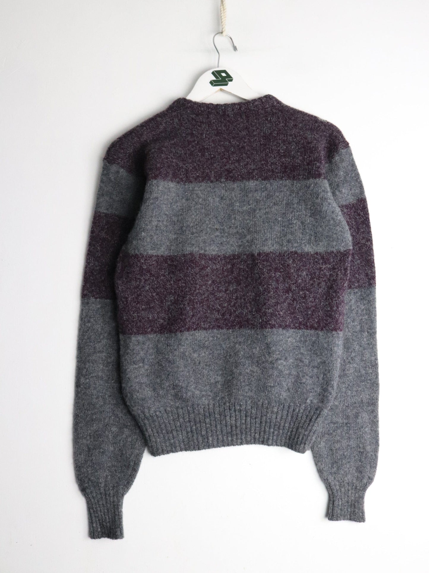 Vintage Grenadier Sweater Fits Mens Small Grey Knit