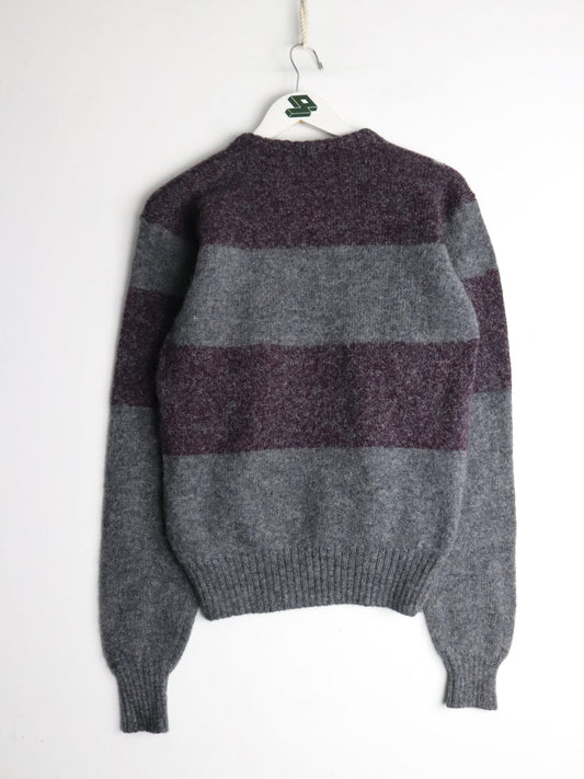 Vintage Grenadier Sweater Fits Mens Small Grey Knit from propervintagecanada