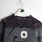 Vintage Grenadier Sweater Fits Mens Small Grey Knit