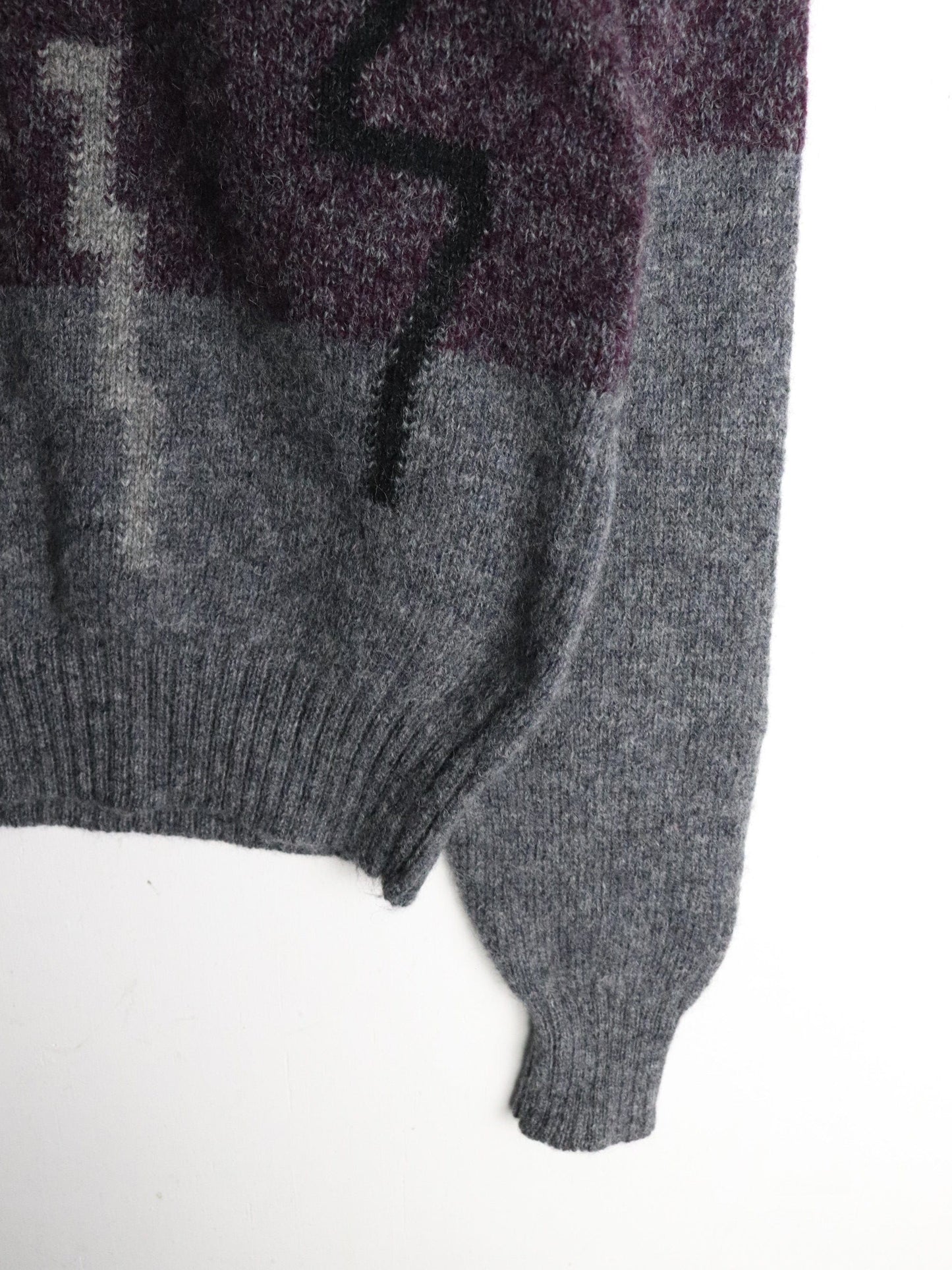 Vintage Grenadier Sweater Fits Mens Small Grey Knit