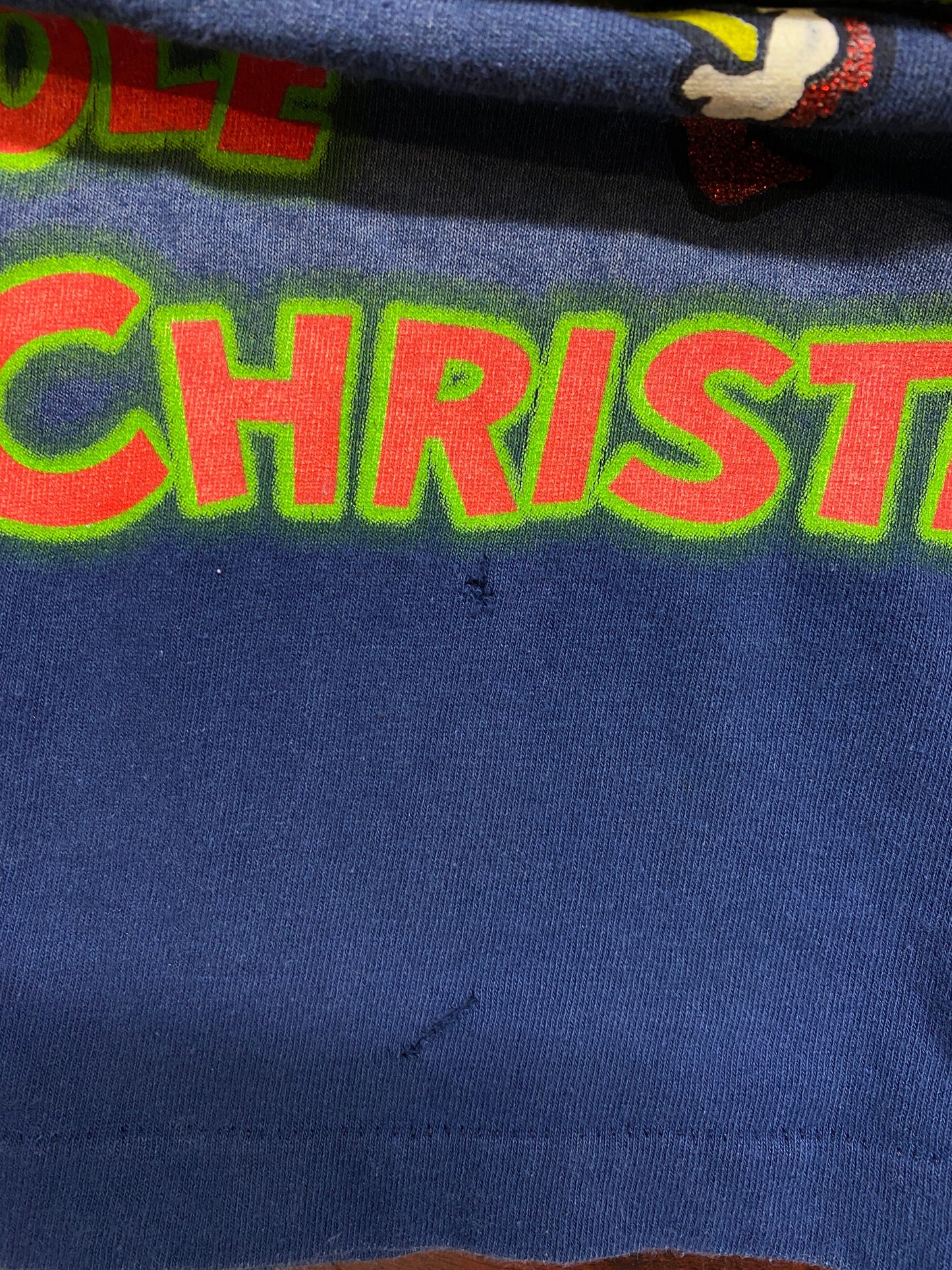 Vintage Grinch T Shirt Mens Large Blue 90s Christmas from propervintagecanada