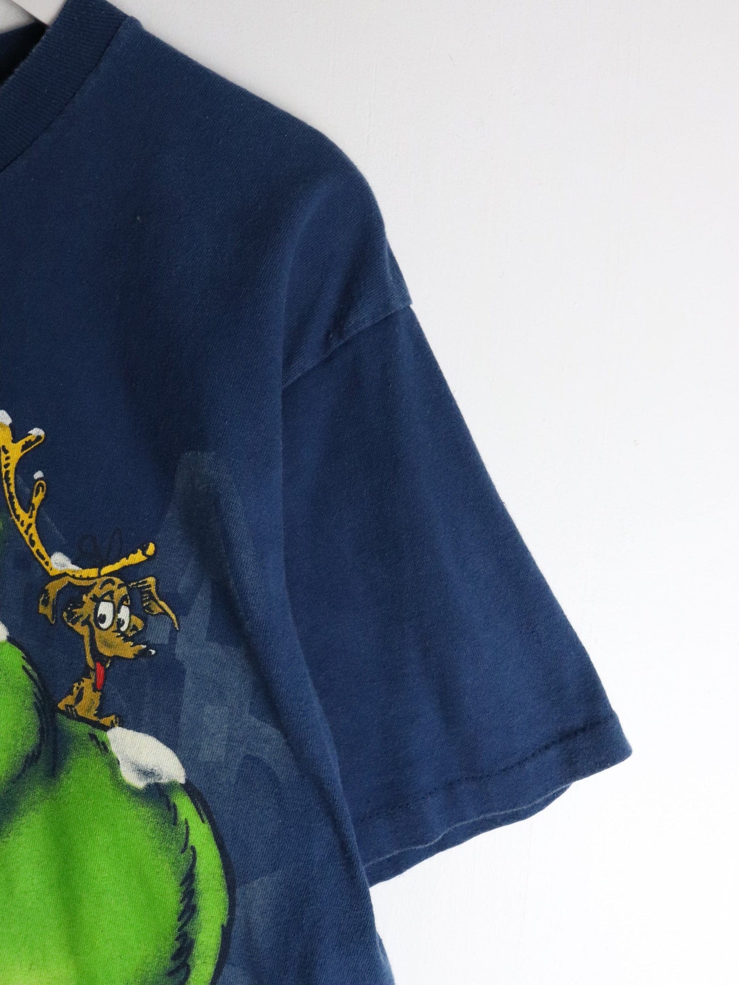Vintage Grinch T Shirt Mens Large Blue 90s Christmas from propervintagecanada