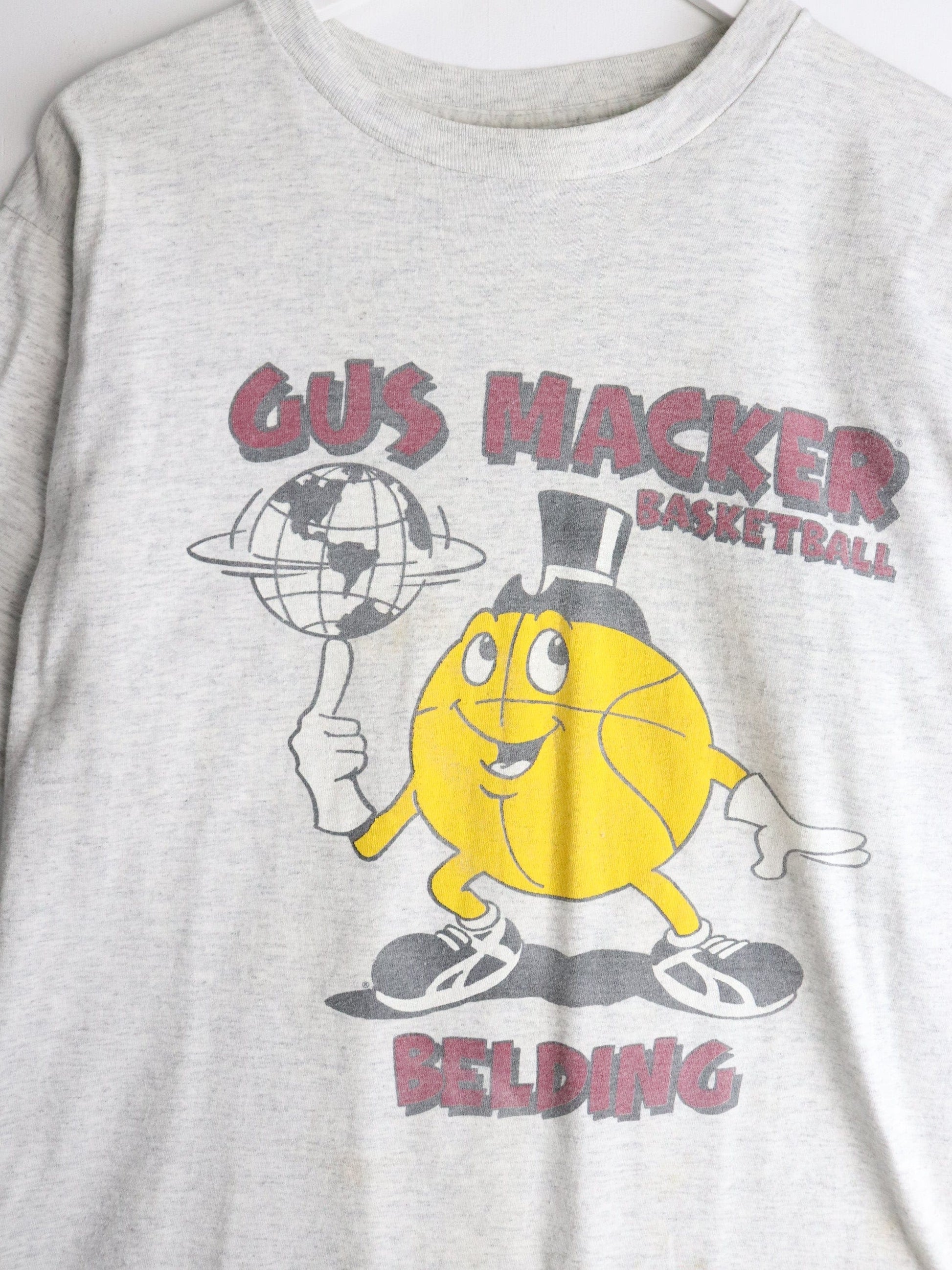 Vintage Gus Maker Basketball T Shirt Mens XL Grey from propervintagecanada
