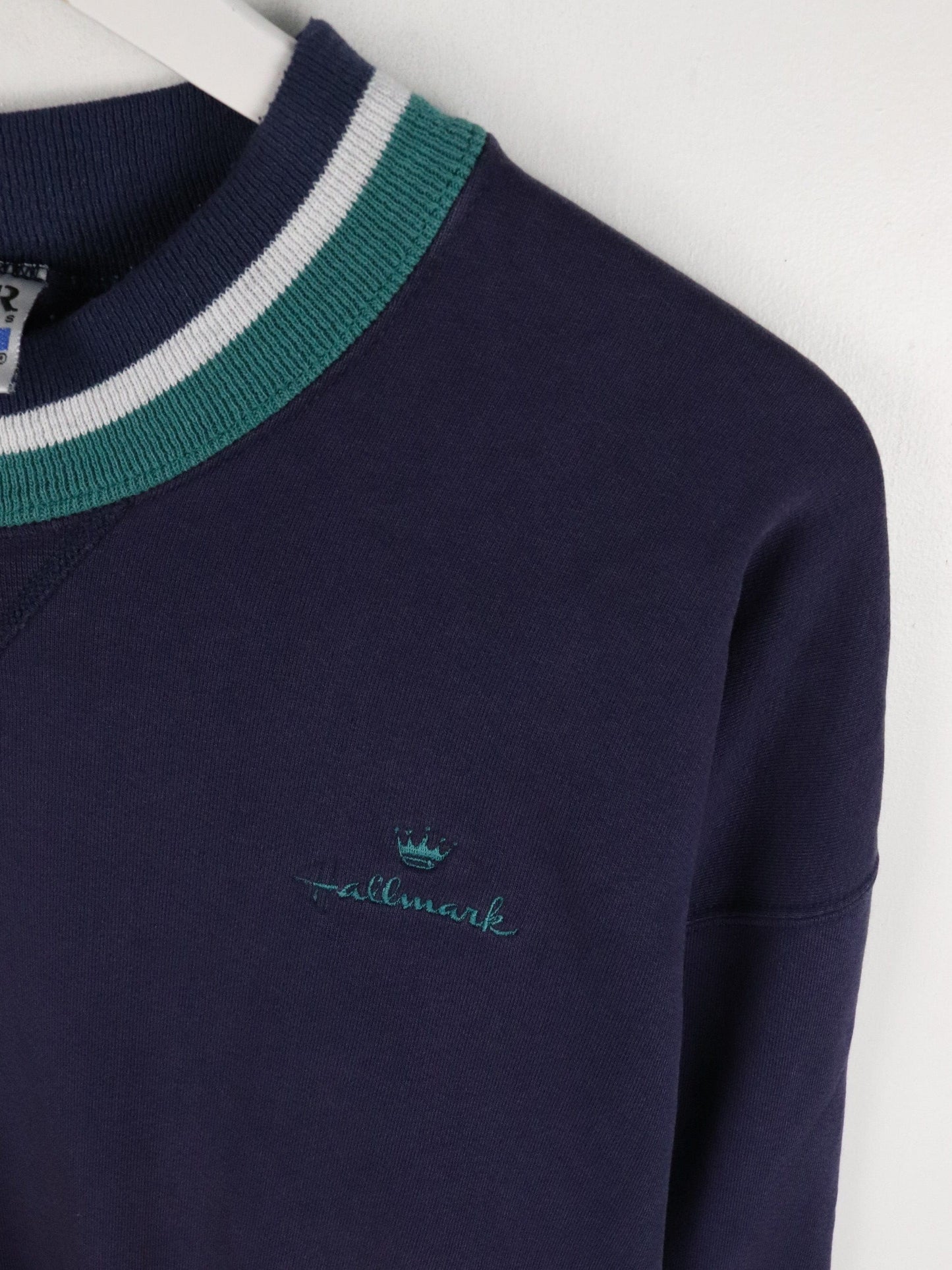Vintage Hallmark Sweatshirt Mens Large Blue from propervintagecanada