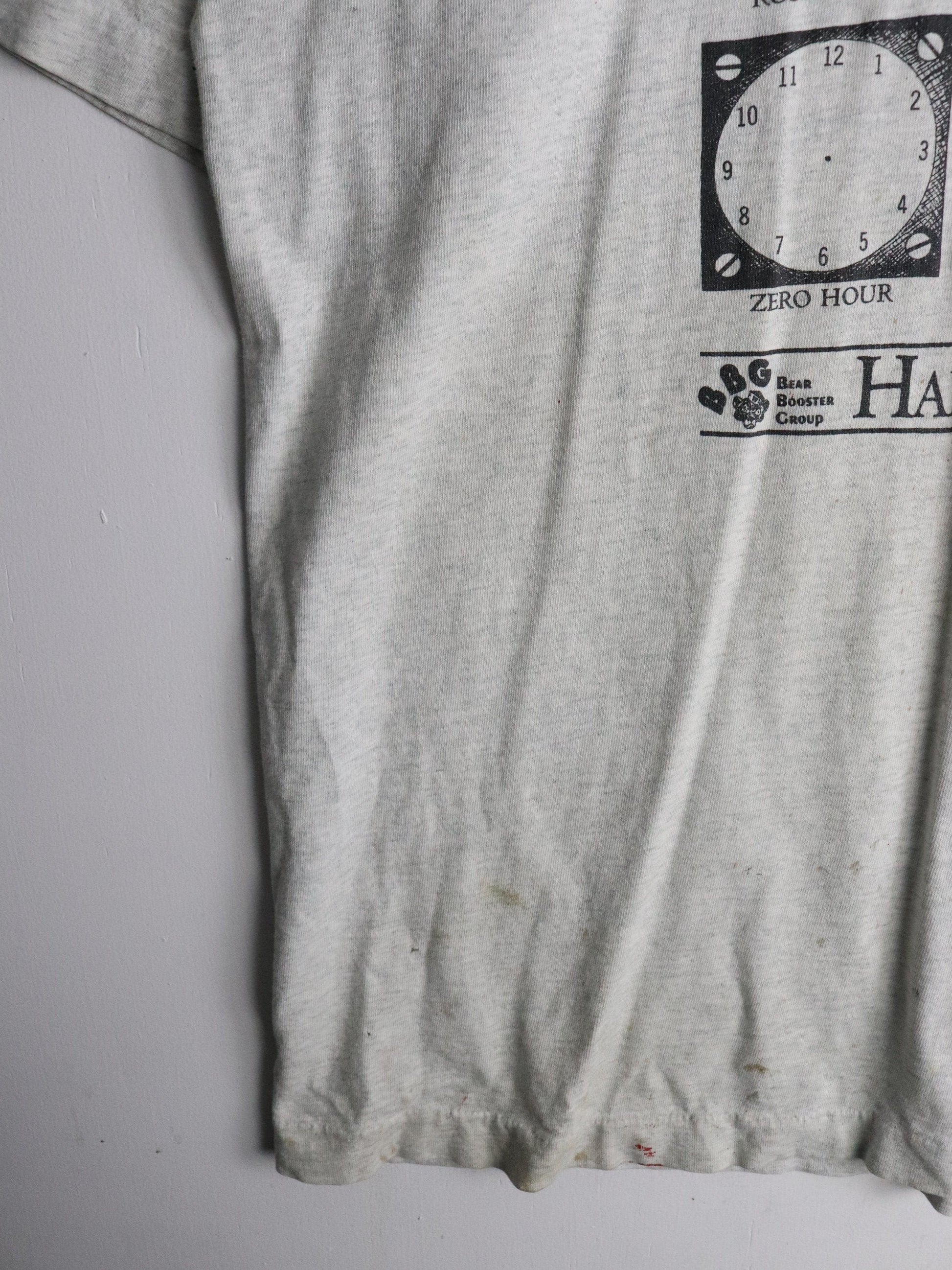 Vintage Happy Hour T Shirt Mens XL Grey from propervintagecanada