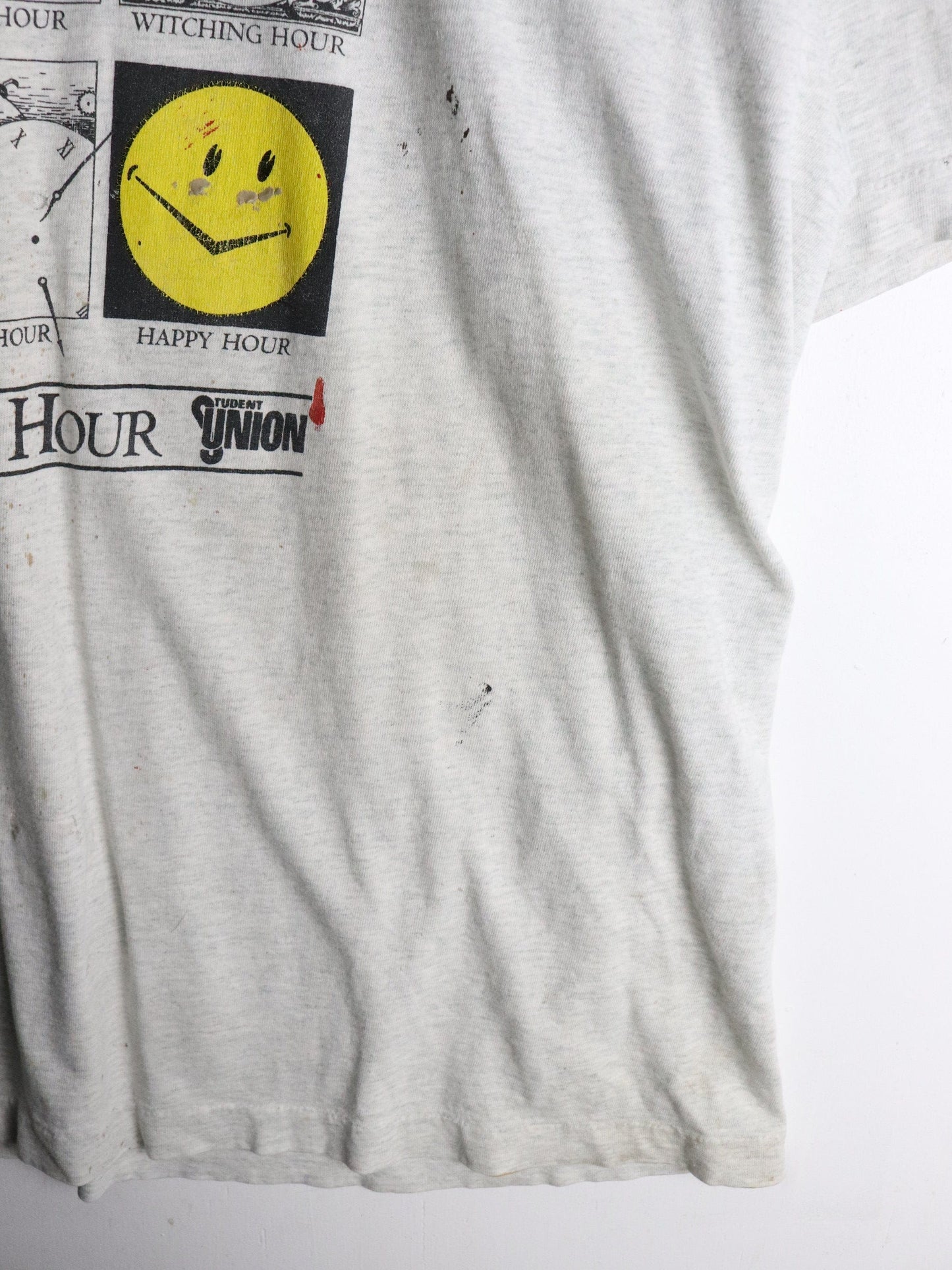 Vintage Happy Hour T Shirt Mens XL Grey from propervintagecanada