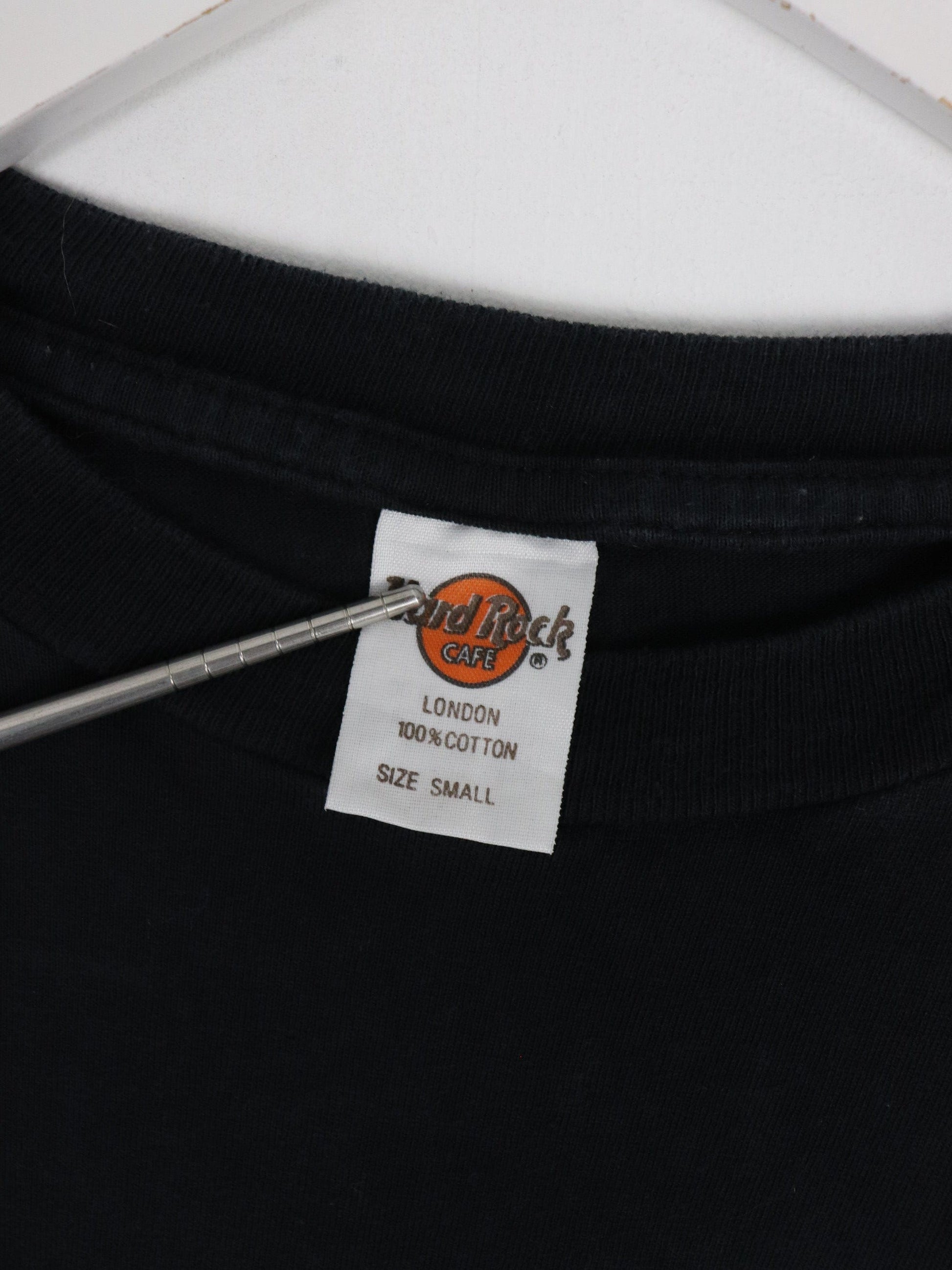 Vintage Hard Rock Cafe T Shirt Mens Small Black London