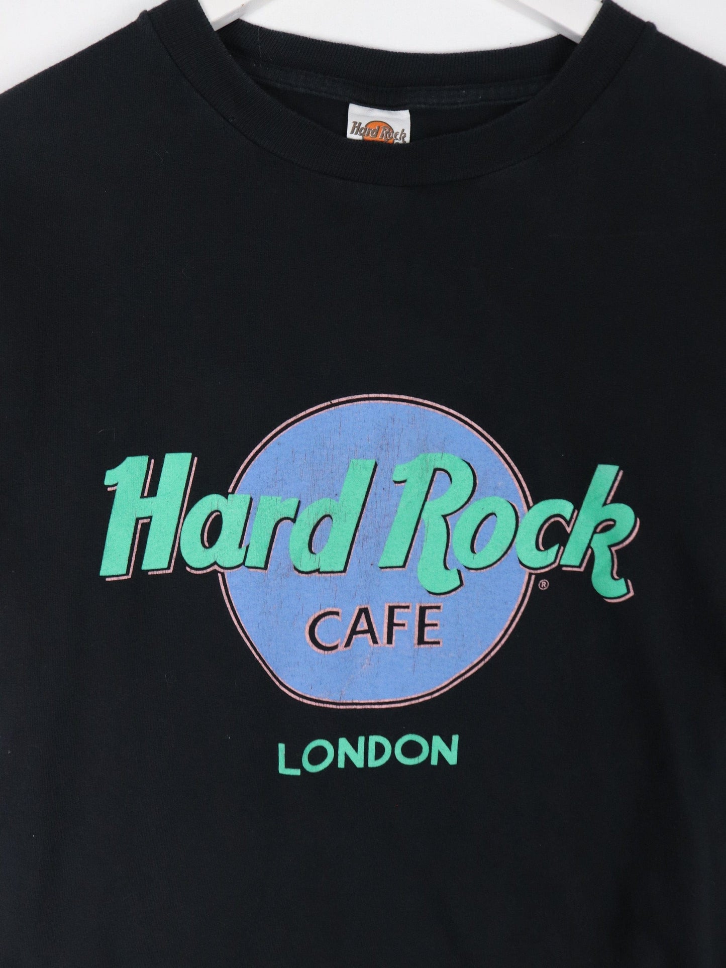 Vintage Hard Rock Cafe T Shirt Mens Small Black London