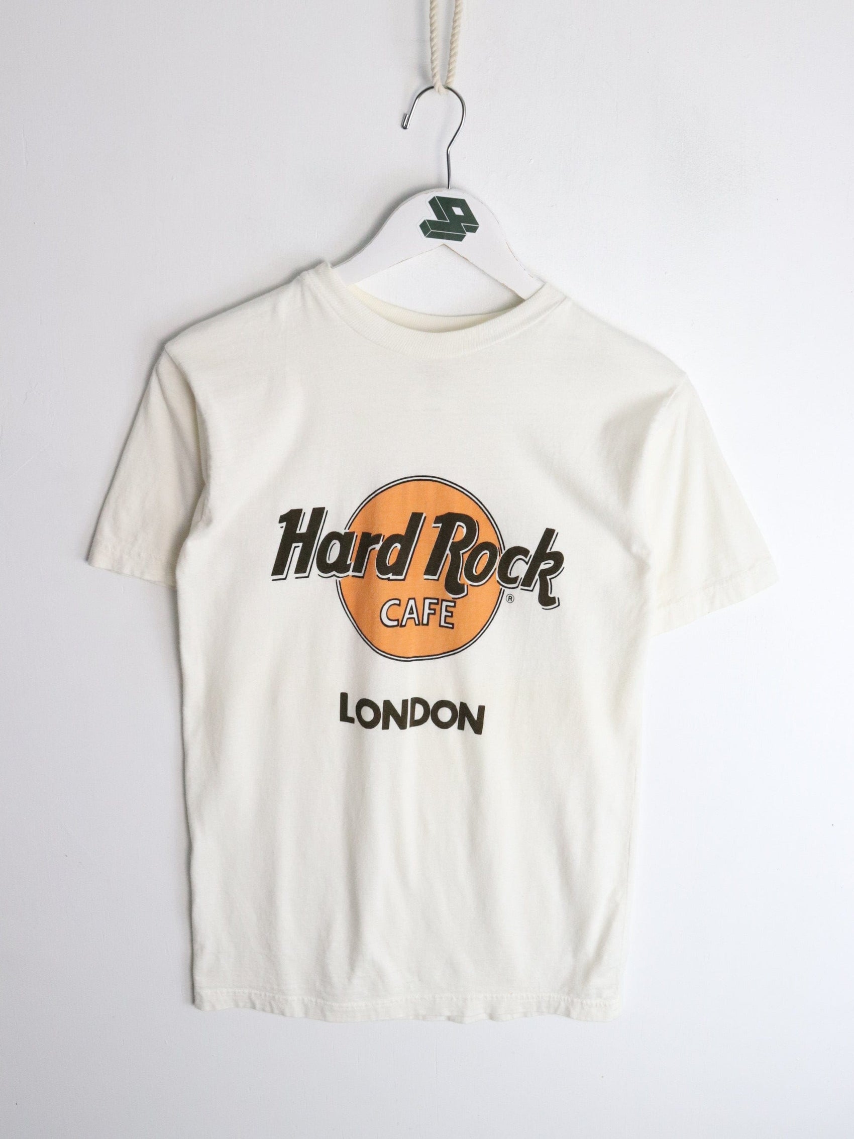 Vintage Hard Rock Cafe T Shirt Mens Small White London