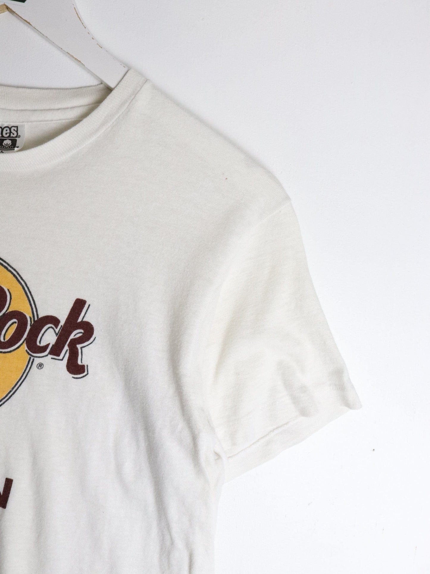 Vintage Hard Rock Cafe T Shirt Mens Small White London 80s from propervintagecanada