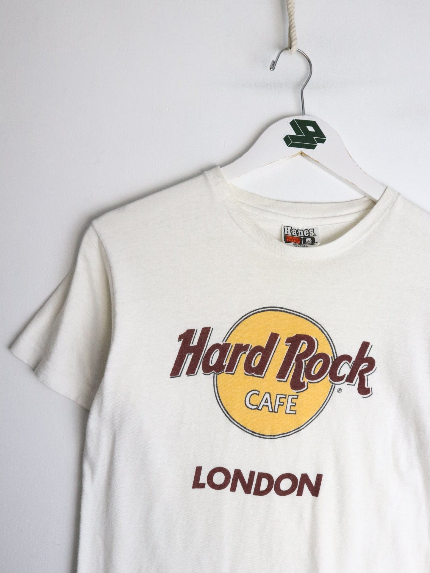 Vintage Hard Rock Cafe T Shirt Mens Small White London 80s from propervintagecanada