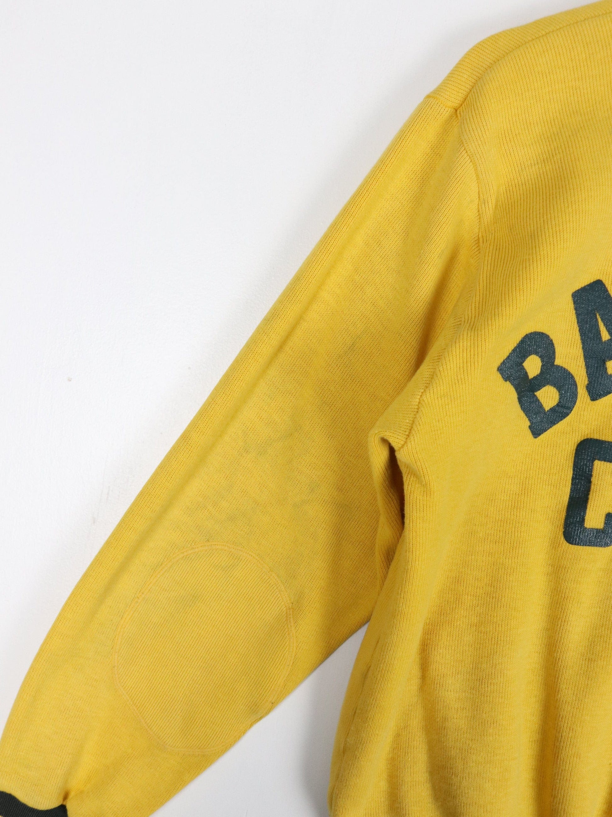 Vintage Harvard Company Sweatshirt Youth Large Yellow Varsity Snap On