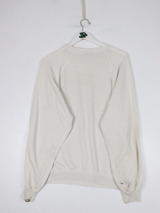 Vintage Harvard University Sweatshirt Mens Large White College
