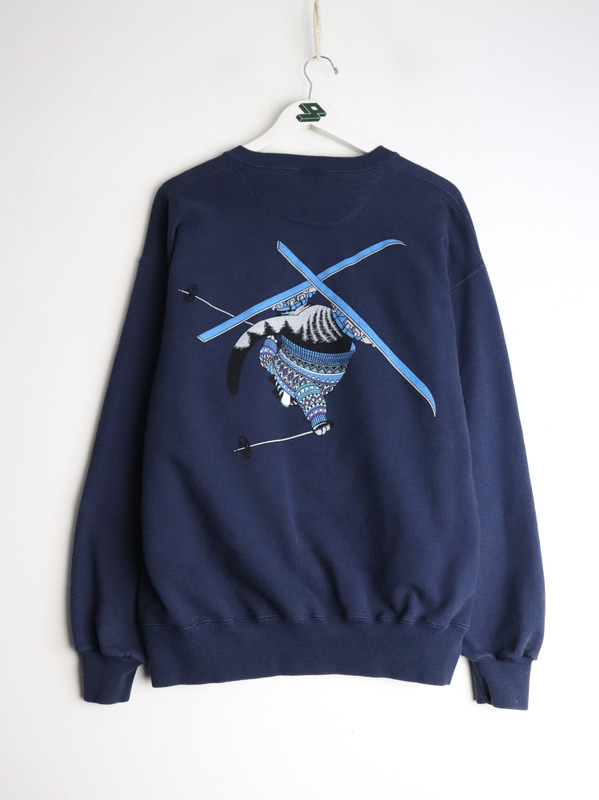 Vintage Hawaii Sweatshirt Mens Medium Blue 90s from propervintagecanada