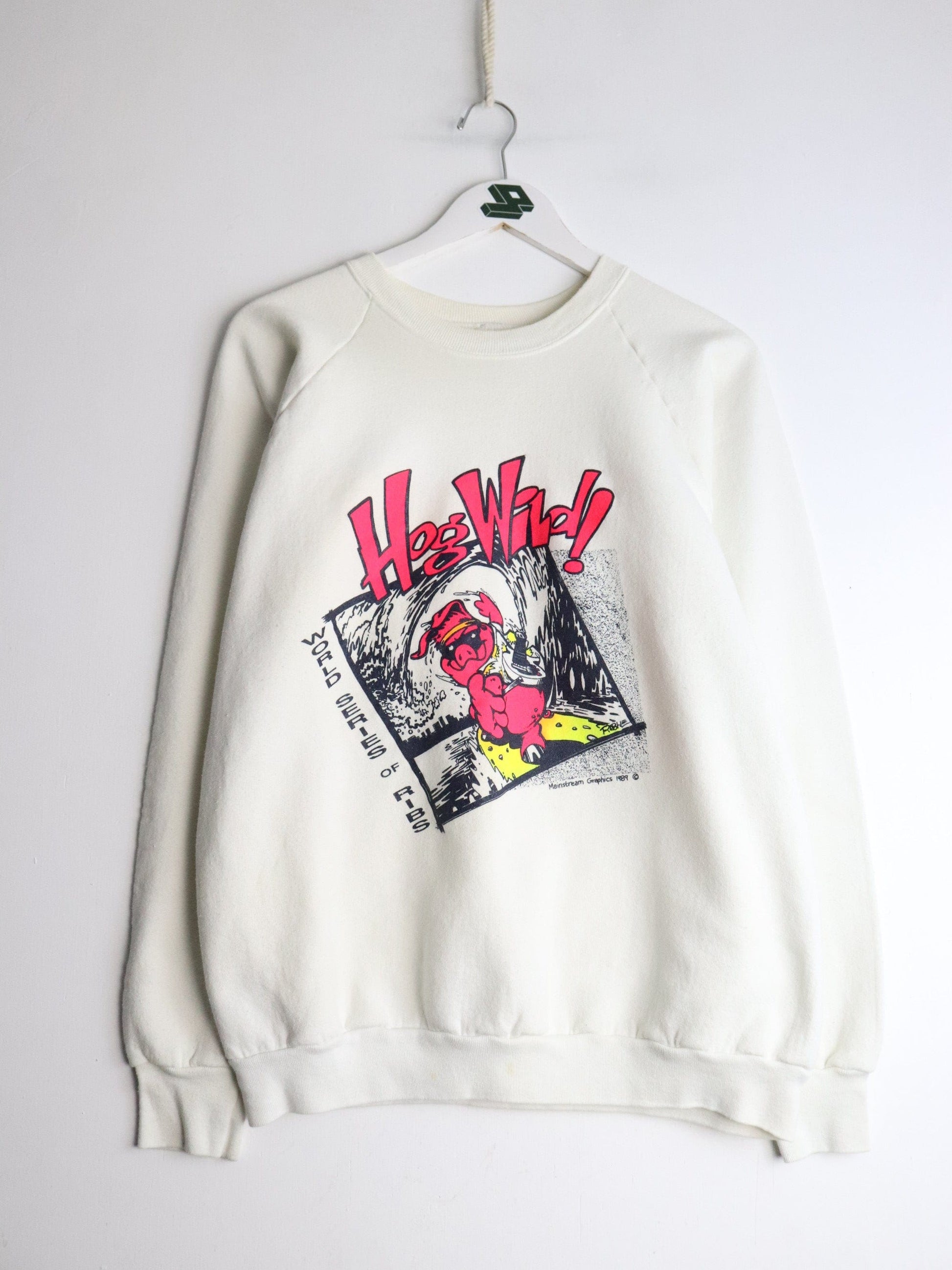 Vintage Hog Wild Sweatshirt Mens Large White from propervintagecanada