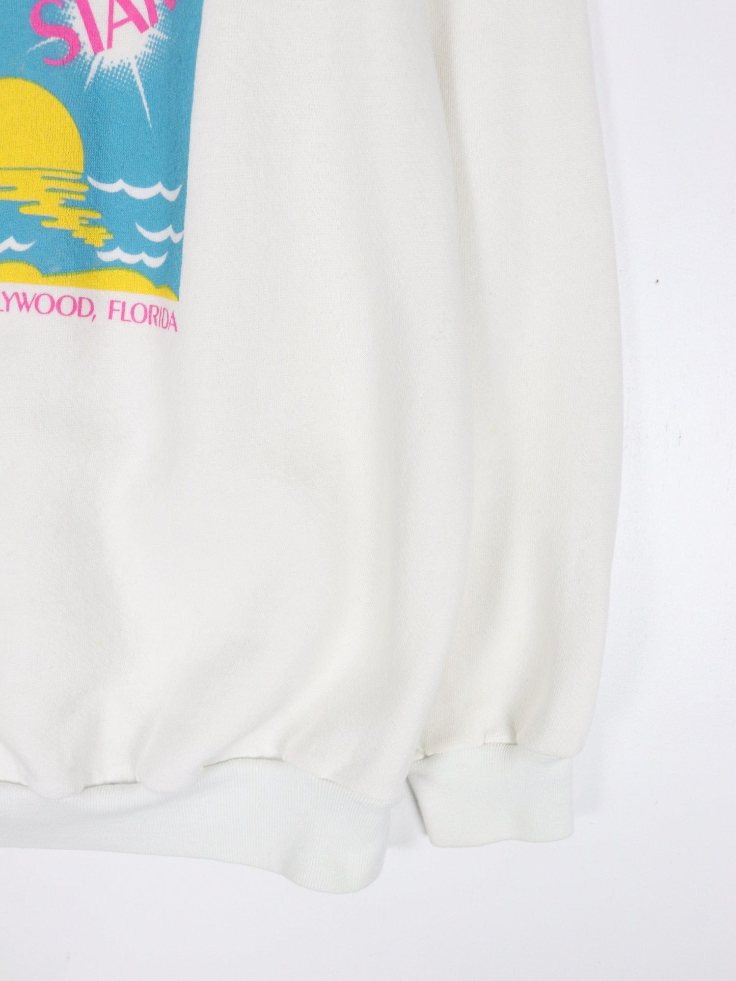 Vintage Hollywood Memorial Hospital Sweatshirt Fits Mens Small White 80s from propervintagecanada