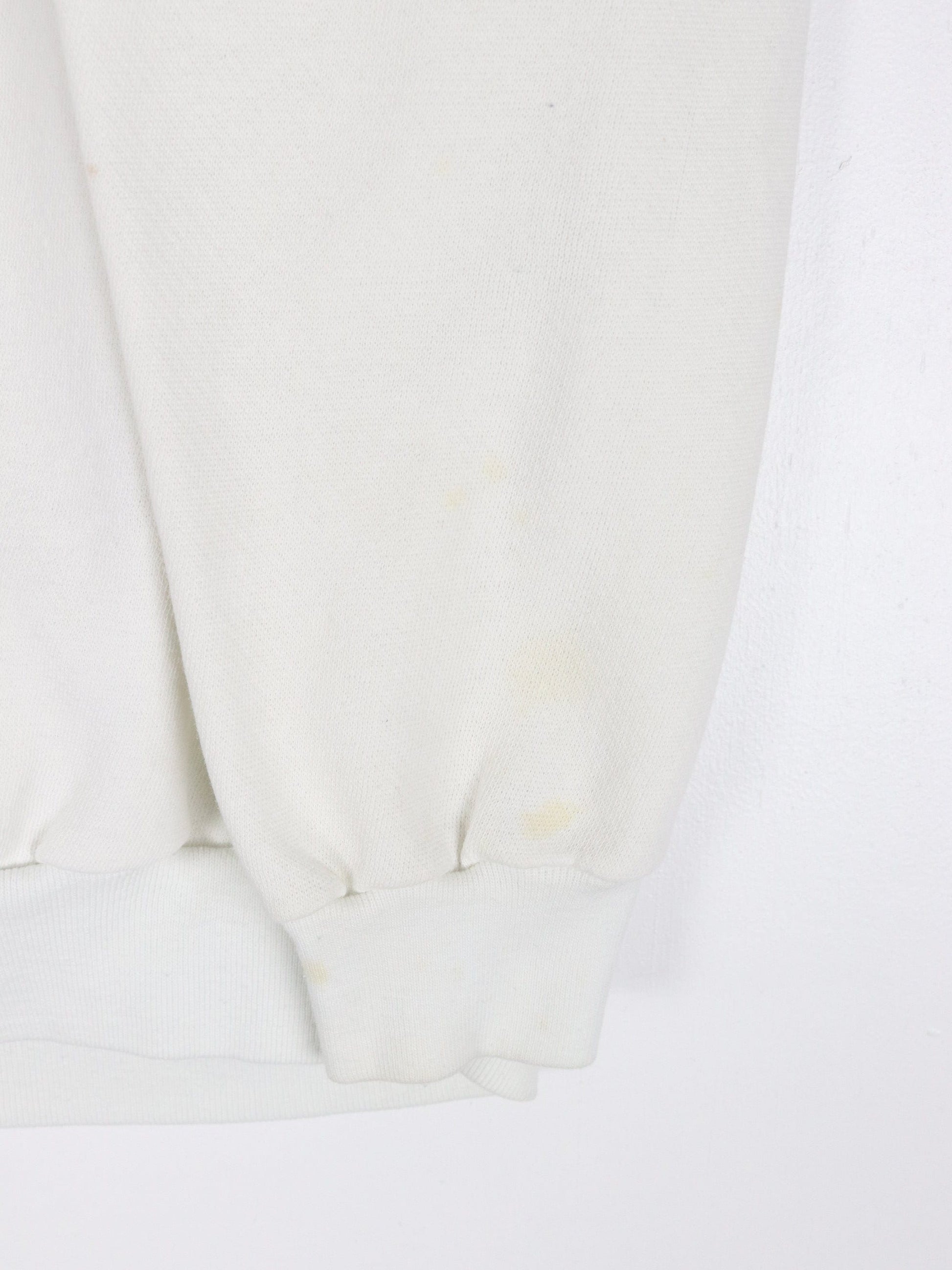 Vintage Hollywood Memorial Hospital Sweatshirt Fits Mens Small White 80s from propervintagecanada