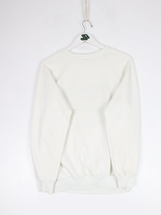 Vintage Hollywood Memorial Hospital Sweatshirt Fits Mens Small White 80s