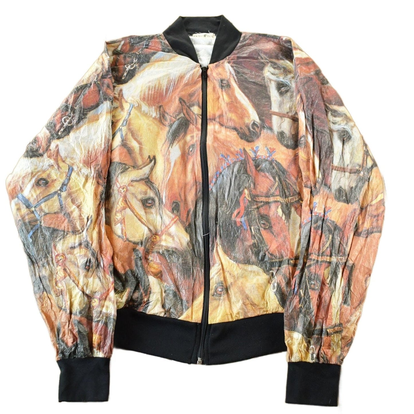 Vintage Horses Winona Tyvek By Dupont Windbreaker from propervintagecanada