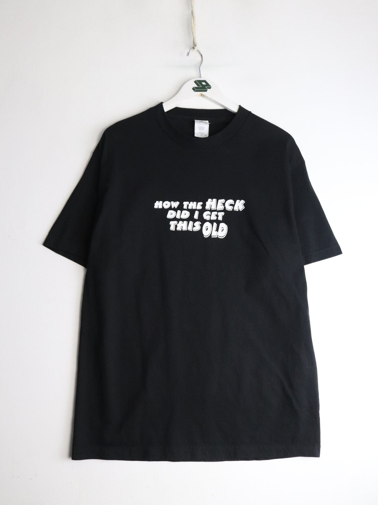 Vintage How The Heck Did I Get This Old T Shirt Mens Large Black from propervintagecanada