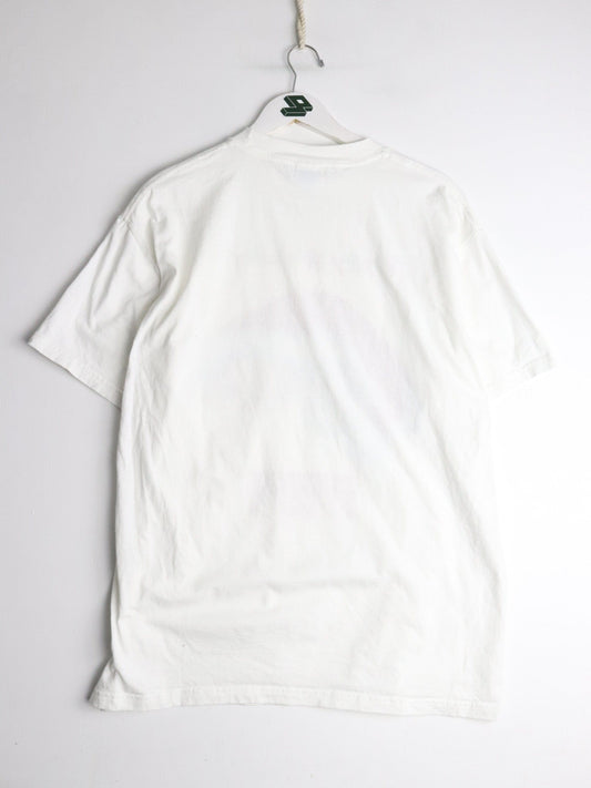 Vintage Humane Society T Shirt Mens Large White Happy Holidays from propervintagecanada