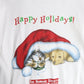 Vintage Humane Society T Shirt Mens Large White Happy Holidays from propervintagecanada