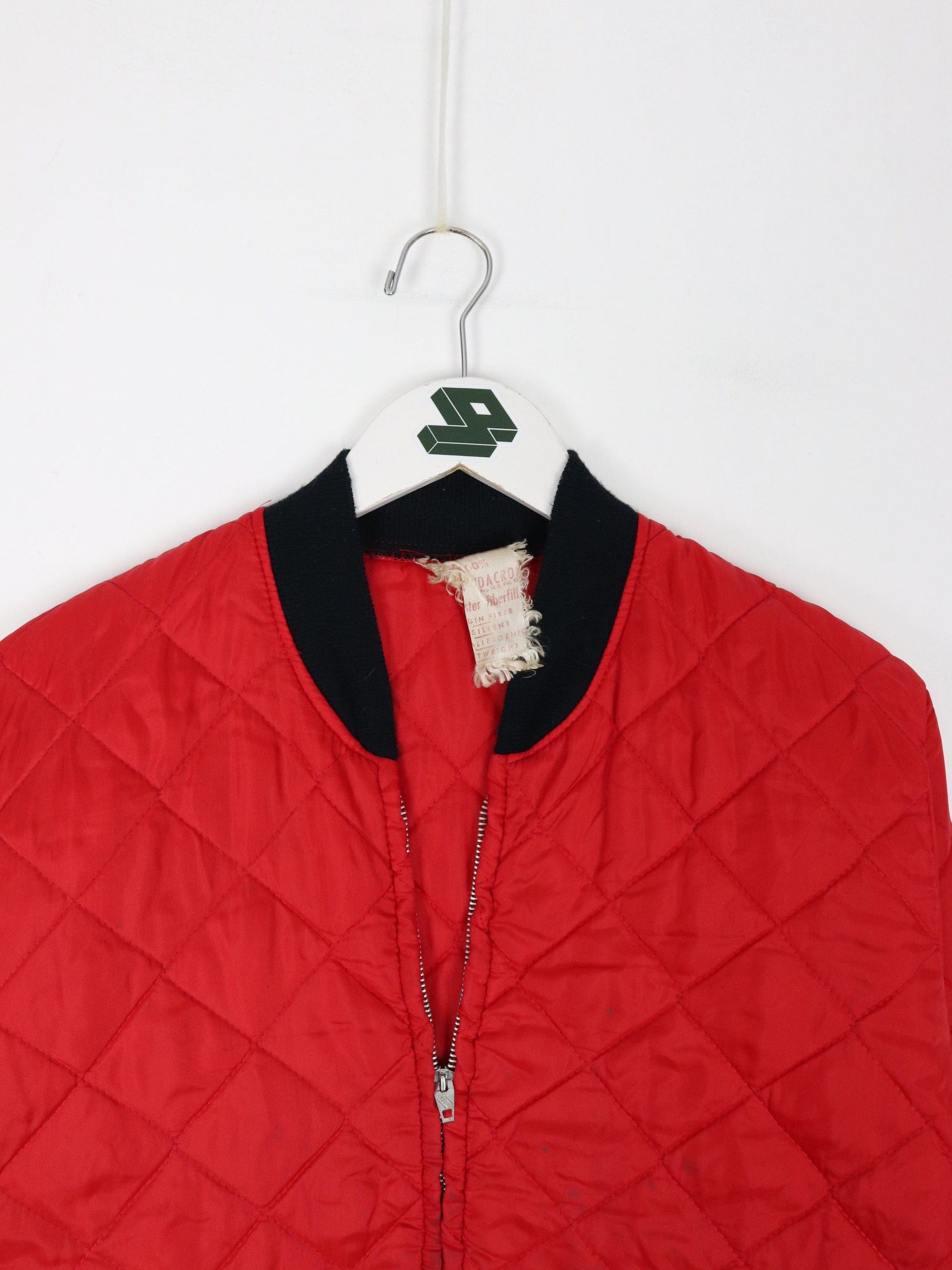 Vintage Hunting Jacket Womens Large Red Quilt Outdoors 70s 80s from propervintagecanada
