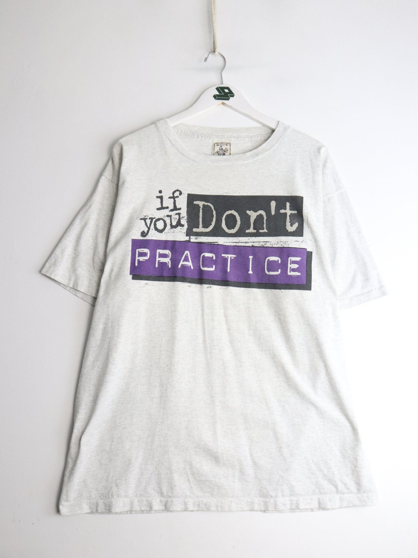 Vintage If You Don't Practice T Shirt Mens XL Grey Basketball from propervintagecanada