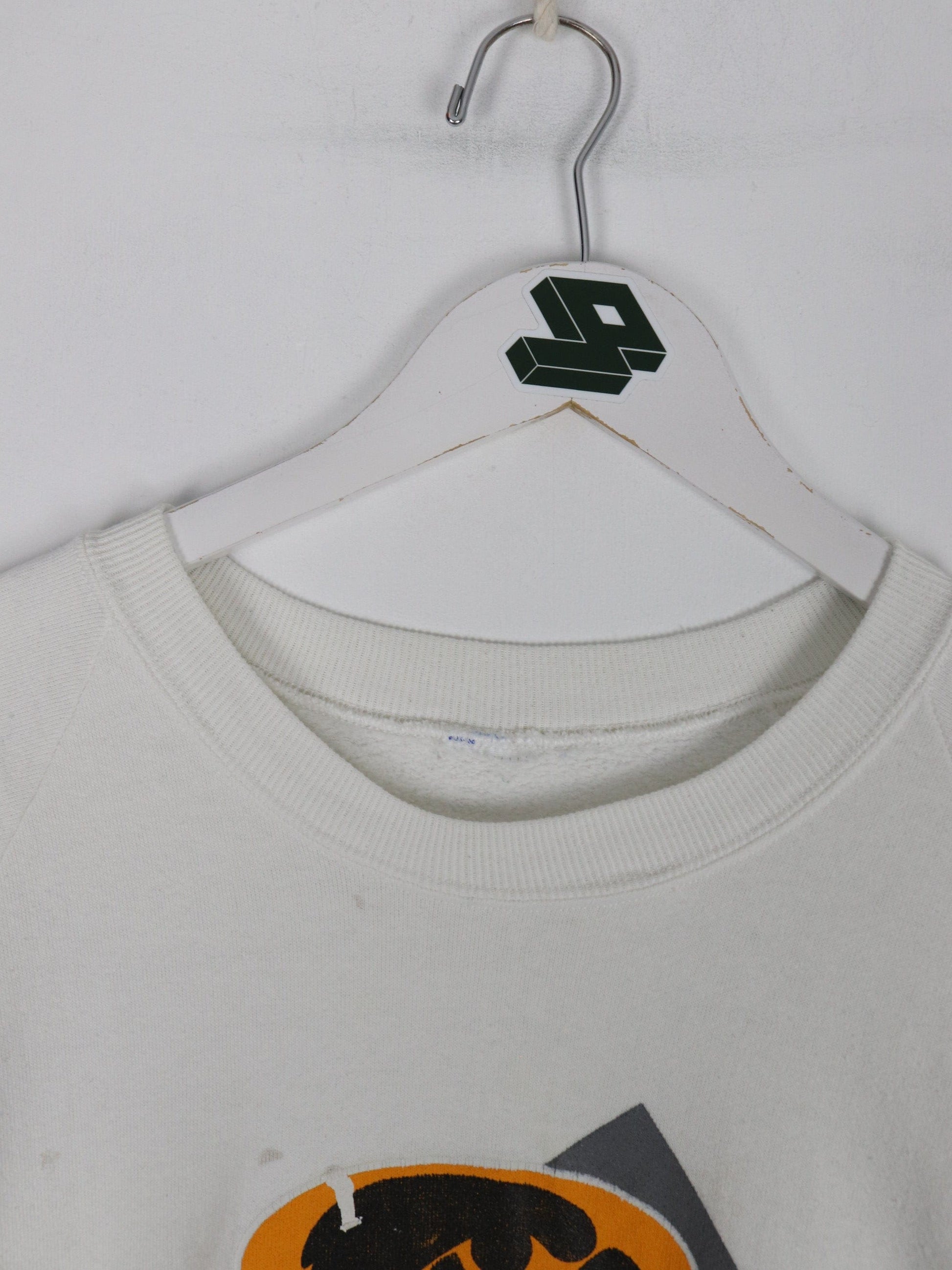 Vintage Iowa Hawkeyes Sweatshirt Mens Small White College