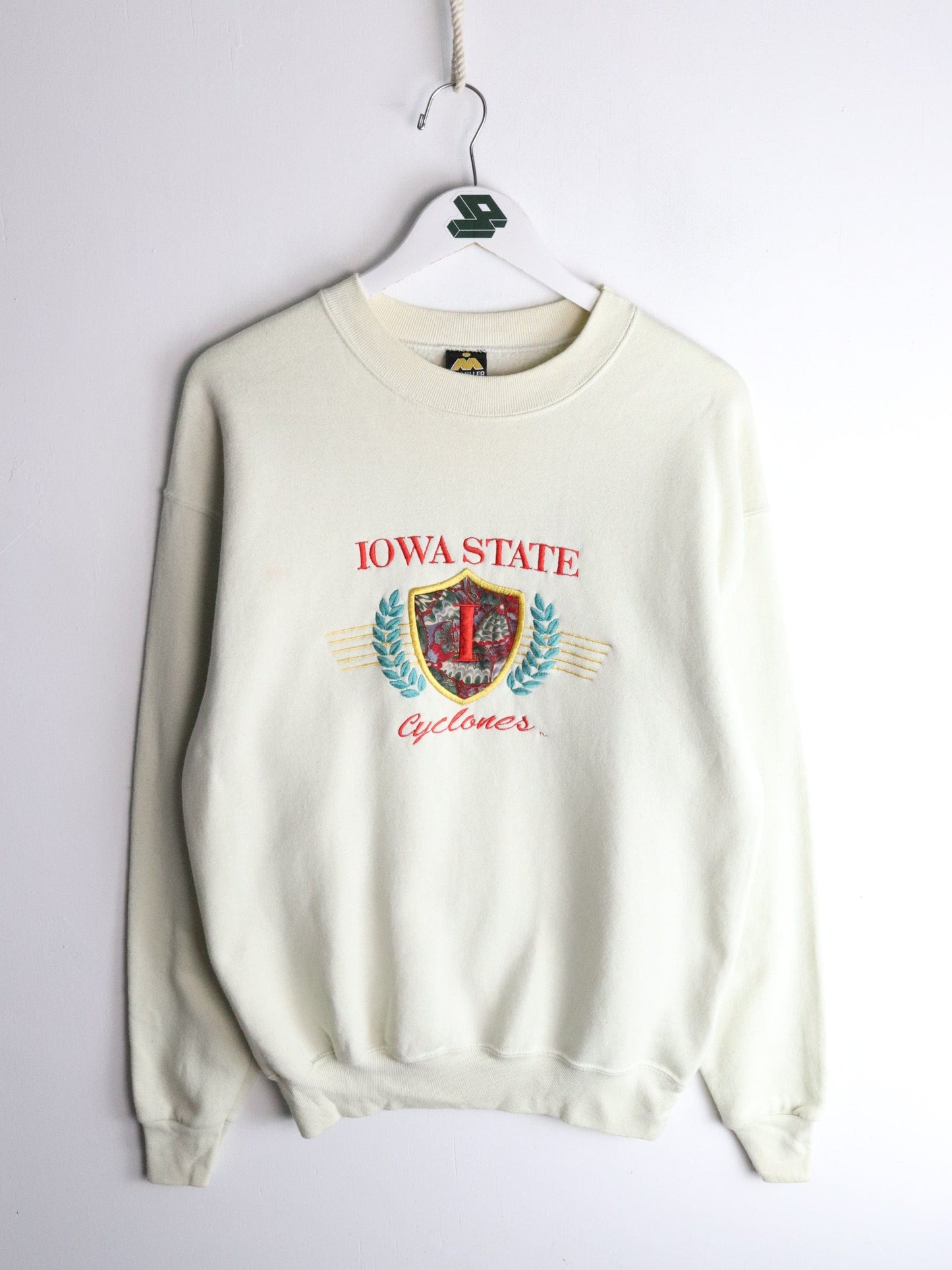 Vintage Iowa State Cyclones Sweatshirt Mens Large Beige