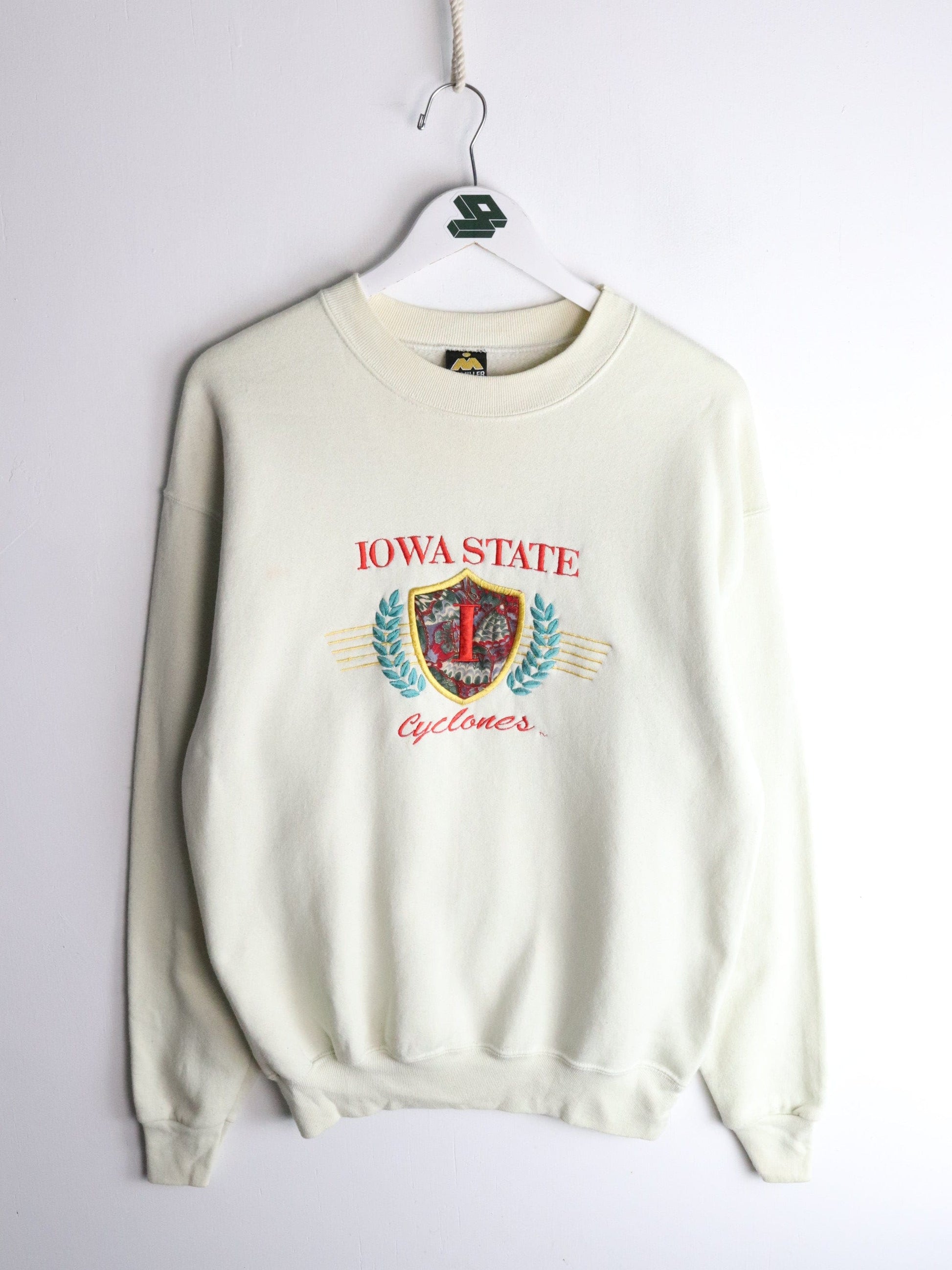 Vintage Iowa State Cyclones Sweatshirt Mens Large Beige