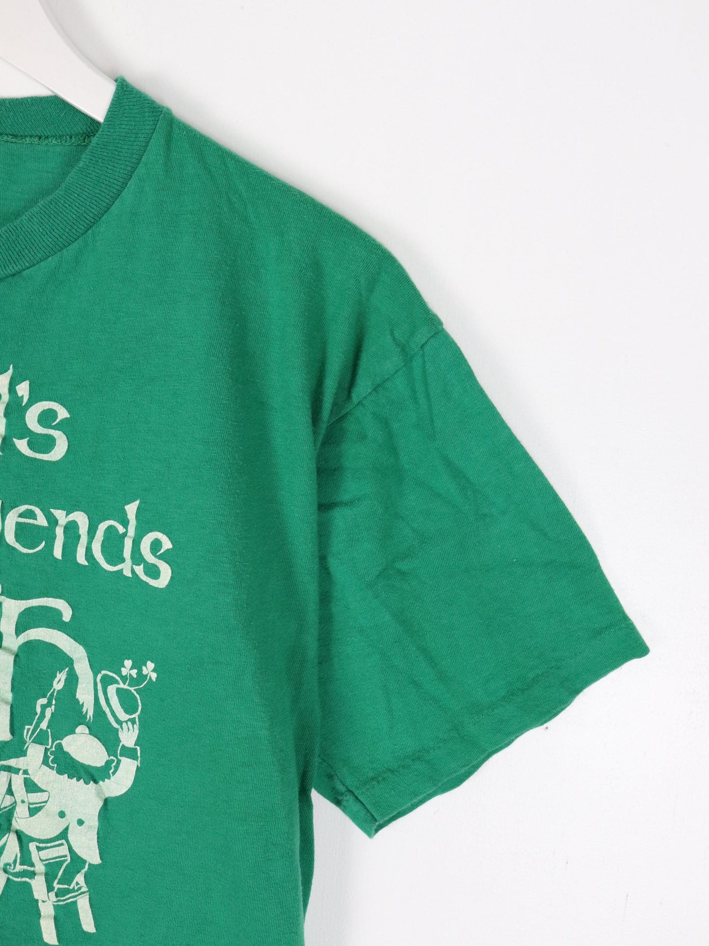 Vintage Irish T Shirt Mens Small Green 90s Gods Best Friend