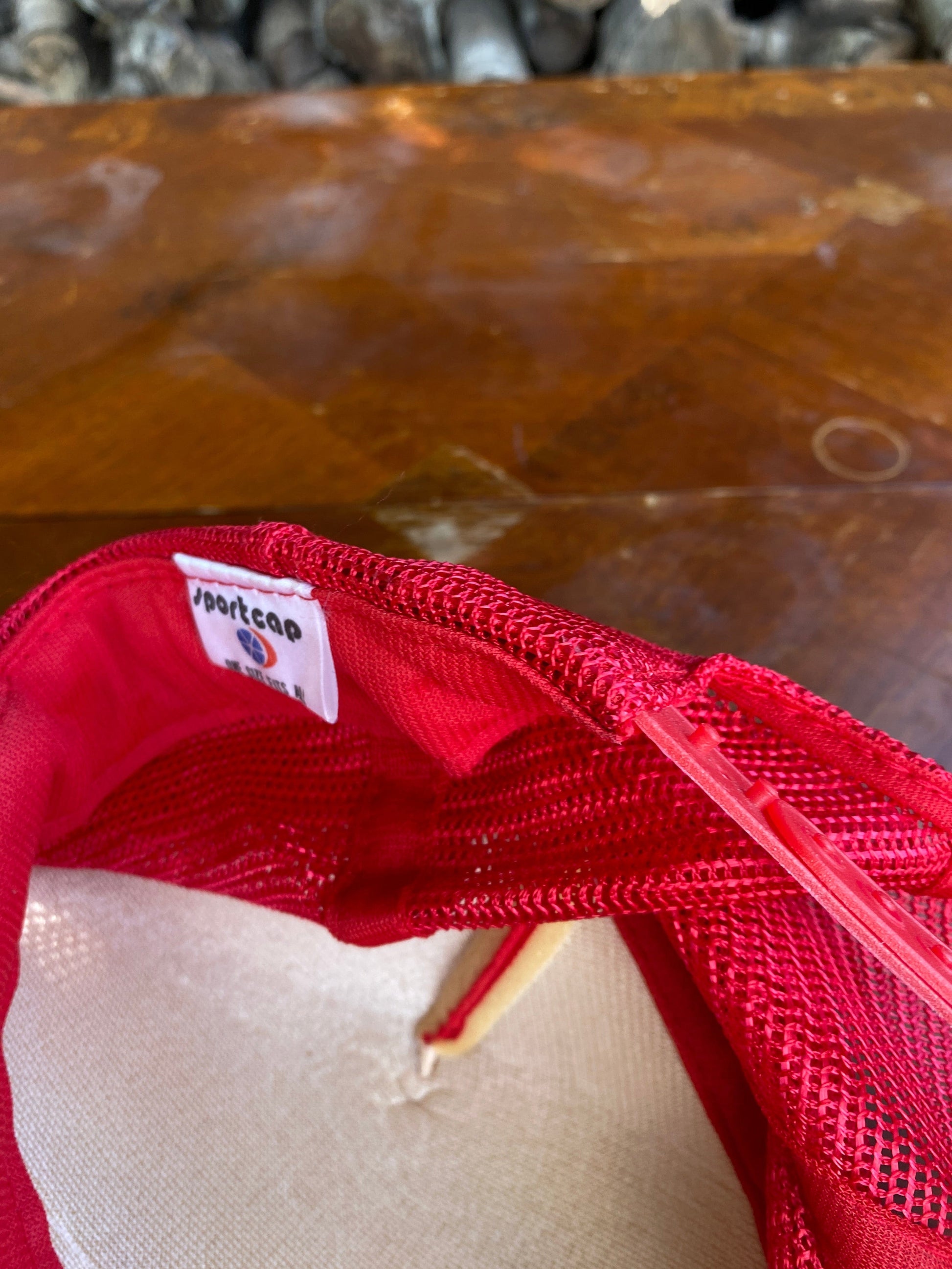 Vintage Iron Pony Hat Adult Red Trucker Snap Back from propervintagecanada