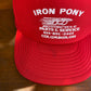 Vintage Iron Pony Hat Adult Red Trucker Snap Back from propervintagecanada