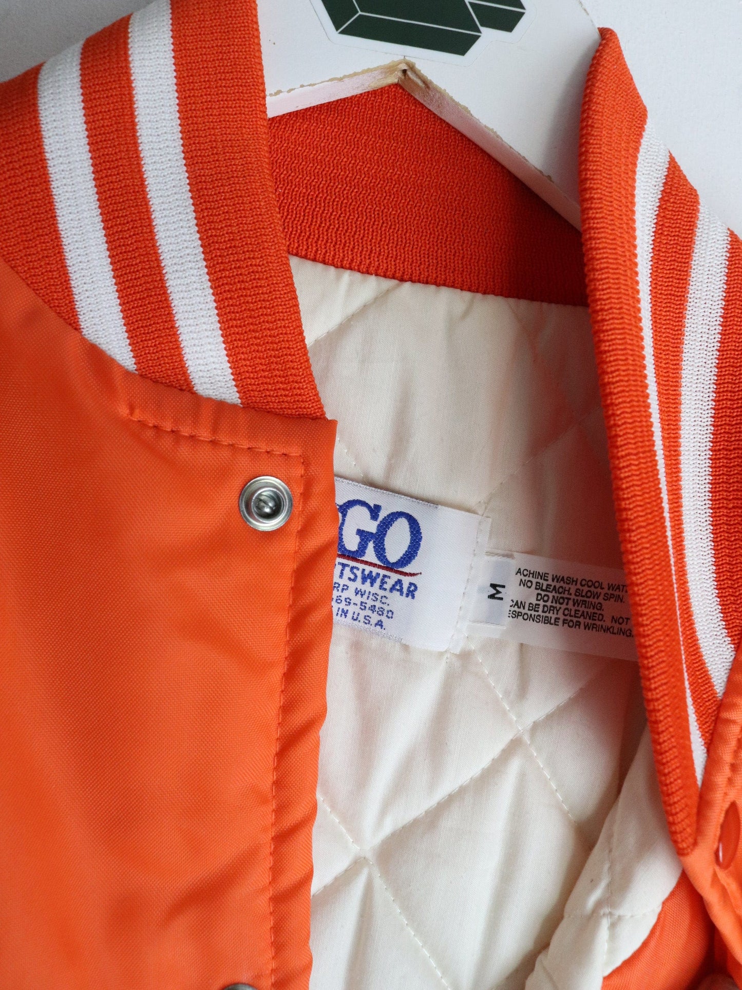 Vintage Itasca Vintage Car Club Jacket Mens Medium Orange from propervintagecanada