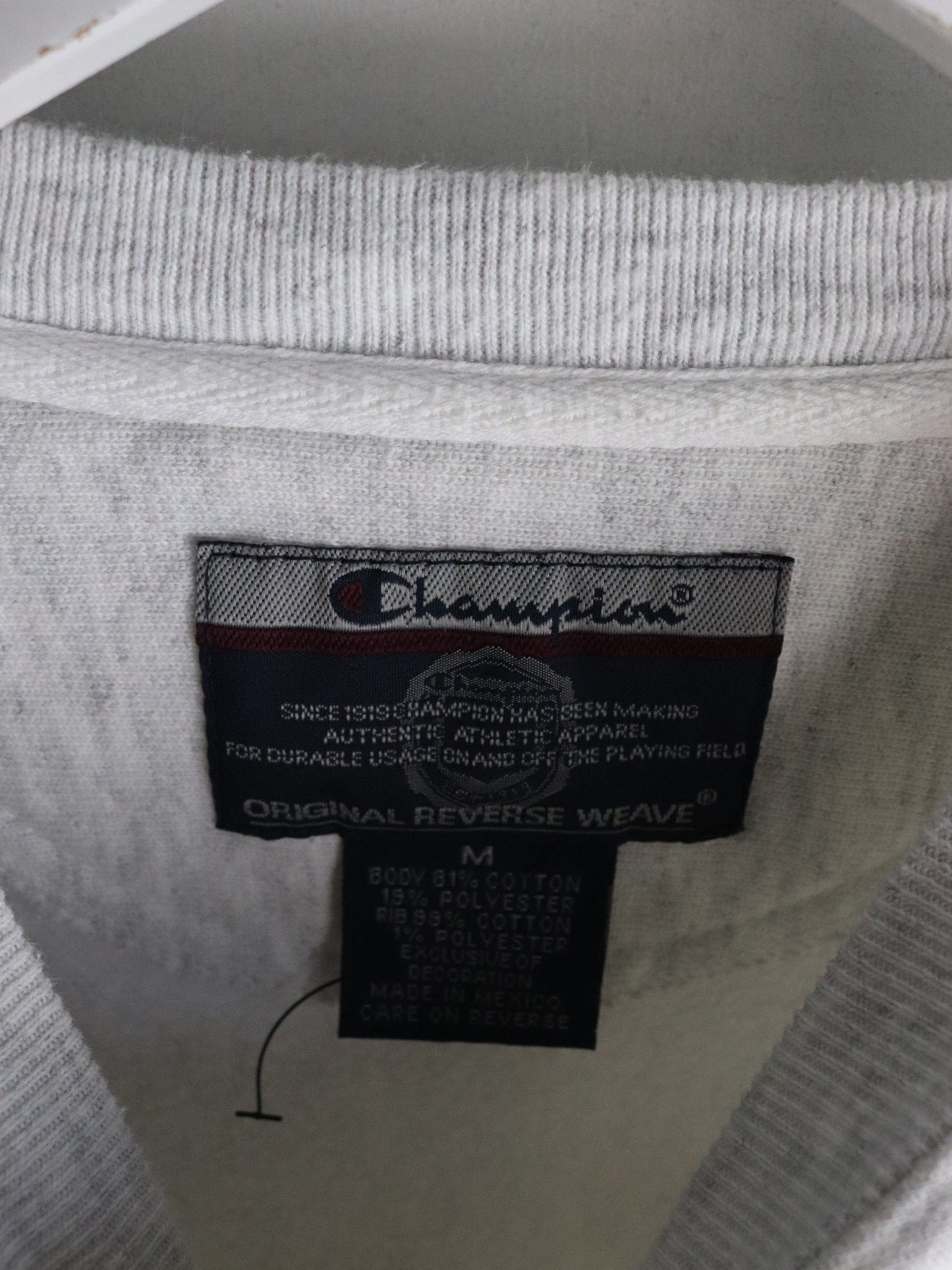 Vintage IUP Sweatshirt Mens Medium Grey Champion Reverse Weave from propervintagecanada