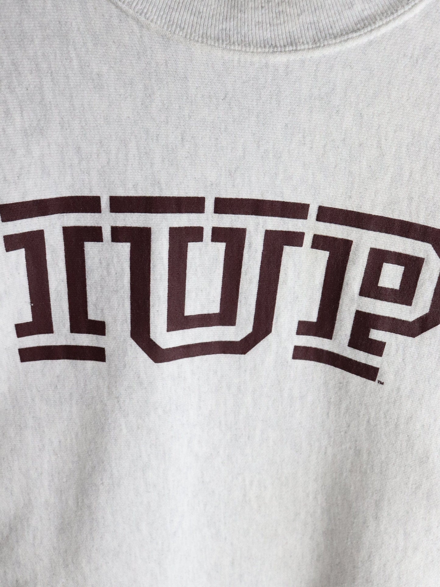 Vintage IUP Sweatshirt Mens Medium Grey Champion Reverse Weave from propervintagecanada