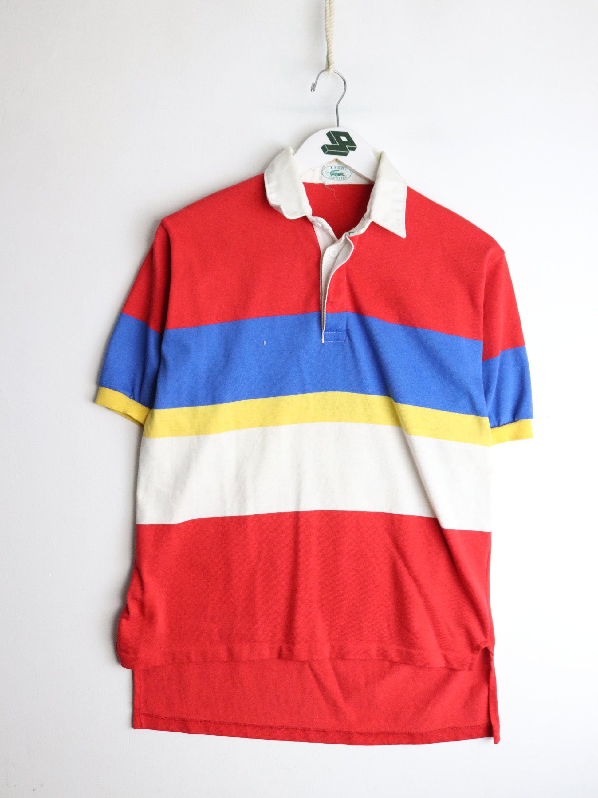 Vintage Izod Lacoste Polo Shirt Mens Medium Red